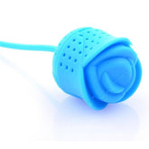 Rose Silicone Tea Infuser Loose Leaf Tea Strainer Herbal Spice Infuser Filter Tea Tools, color random delivery